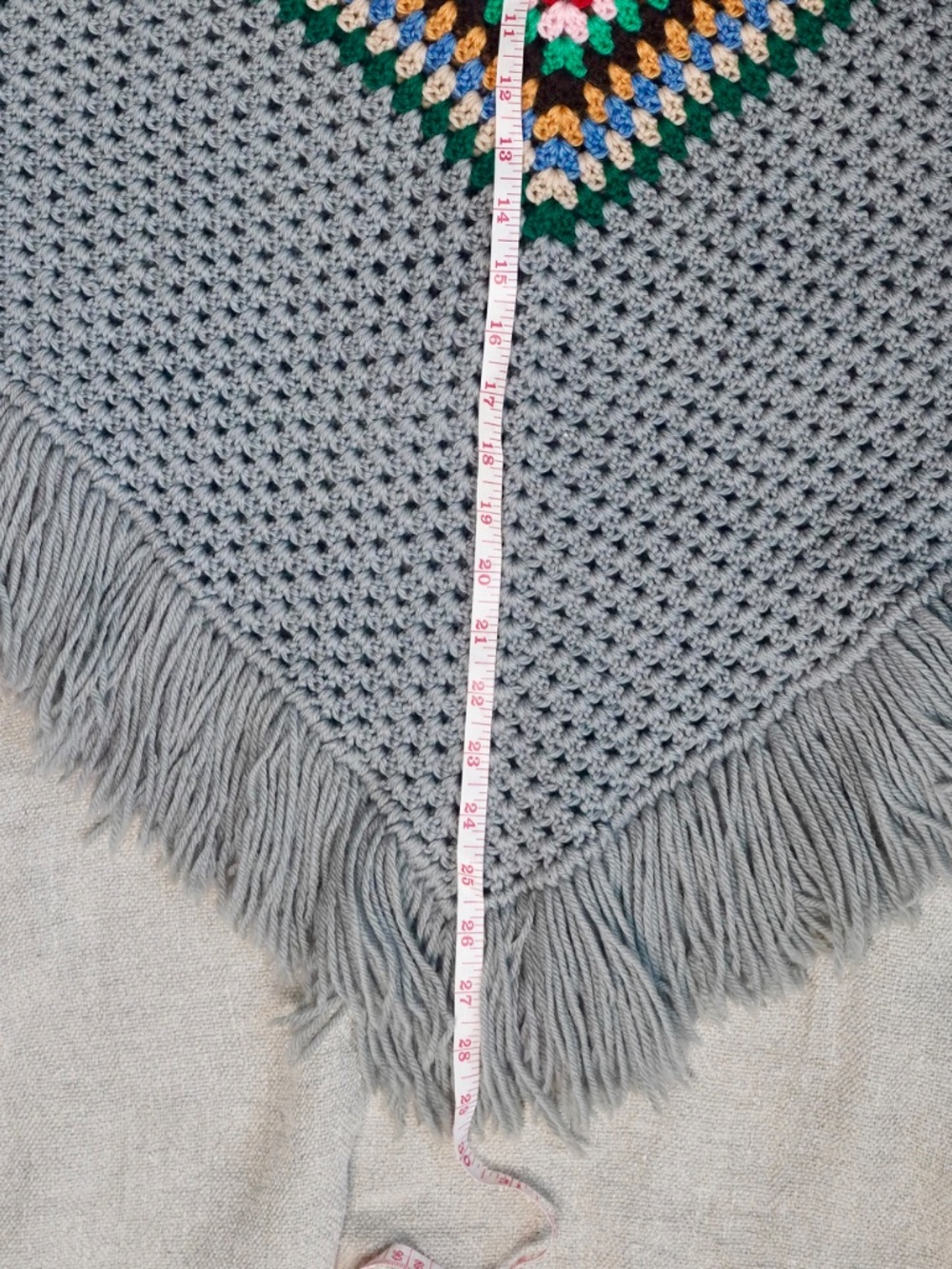 Hand Crocheted Poncho - Picture 6 of 7